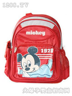 中威紅色米奇學生書包