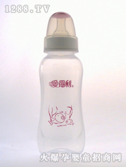 標(biāo)準(zhǔn)口徑PP奶瓶300mL紅魚(yú)