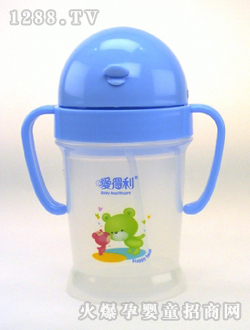 愛得利吸管學(xué)飲杯藍色