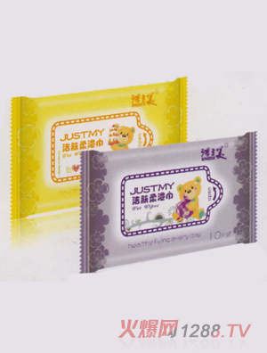 潔之美嬰兒啟封裝濕巾10P