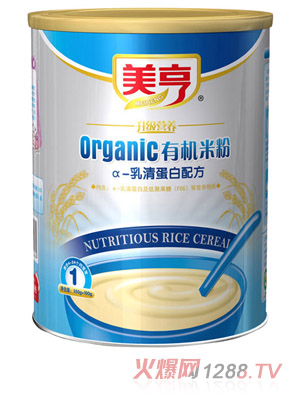 美亨聽裝乳清蛋白有機(jī)米粉1段