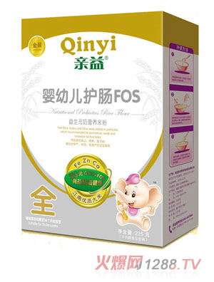 親益盒裝益生元嬰幼兒護腸FOS奶營養(yǎng)米粉全