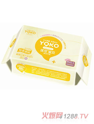 優(yōu)可寶貝安潔口手護理濕巾 80抽