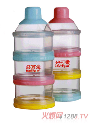 好可愛(ài)三格奶粉盒