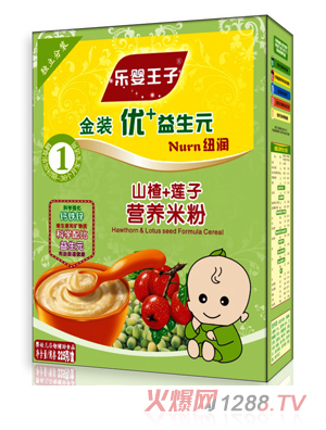 紐潤樂嬰王子山楂蓮子營養(yǎng)米粉