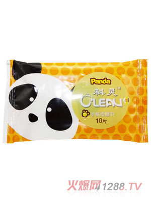 科靈系列濕巾10片黃色