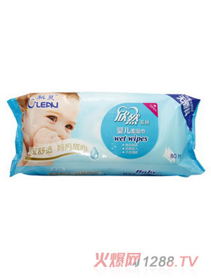 欣然嬰兒無(wú)味濕巾80片