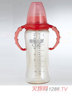 蠟筆小新PPSU圓弧標(biāo)準(zhǔn)口徑自動260ml奶瓶