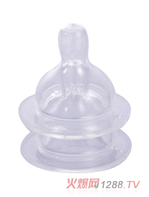 美國小綠芽防脹氣硅膠奶嘴2支裝