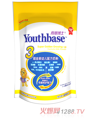 育嬰博士超金裝袋裝牛奶粉3段(400G)