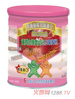 momo嬰幼兒水果米粉508g
