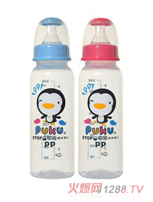 藍色企鵝嬰兒標準PP奶瓶240cc2只裝
