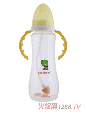 親親貝貝PP標(biāo)準(zhǔn)葫蘆自動(dòng)奶瓶260ml+握把