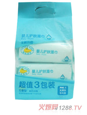 鱷魚寶寶嬰兒護(hù)膚濕巾