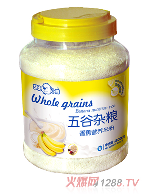 艾比小熊五谷雜糧香蕉營(yíng)養(yǎng)米粉