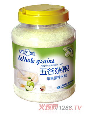 艾比小熊五谷雜糧蘋果營(yíng)養(yǎng)米粉