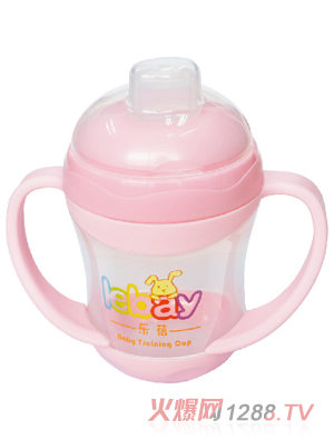 樂蓓防滑吸管杯6927粉紅色