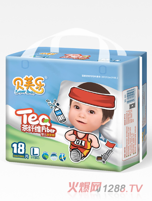 貝芙樂茶纖維嬰兒學步褲L碼18片