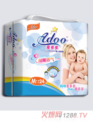 愛(ài)多多超薄透氣嬰兒紙尿褲M碼24片