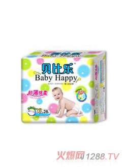 貝比樂超薄棉柔嬰兒紙尿褲28片
