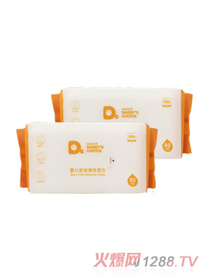 爸爸的選擇濕紙巾寶寶濕巾無(wú)香80