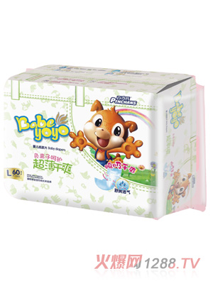 百奇氏超薄干爽尿片L60