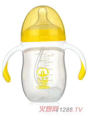 美凱蒂PP奶瓶180ML黃色