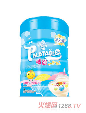 冠之藍強化鈣鐵鋅精細(xì)小米粉3段