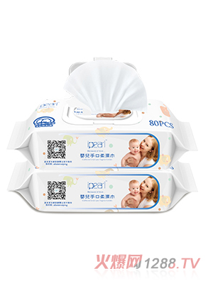 愛(ài)貝爾嬰兒手口柔濕巾