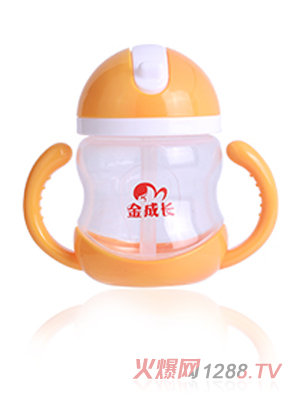 金成長240ML多彩防漏學飲杯