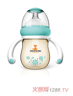 小袋鼠巴布PPSU奶瓶BP-893藍(lán)色