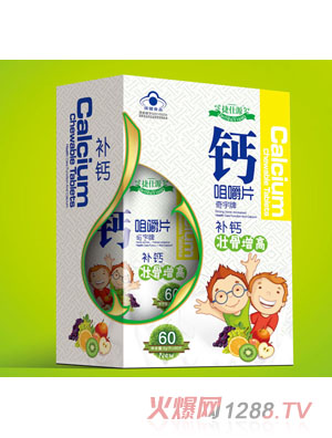 捷仕源壯骨增高-鈣咀嚼片 60片