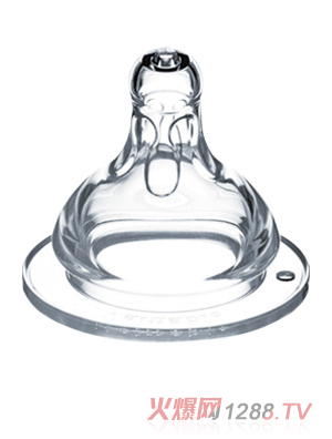 哺寶奶瓶專用寬口十字孔全硅膠奶嘴