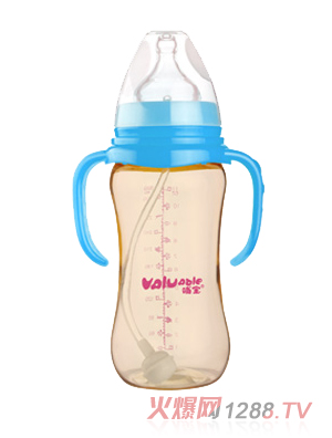 哺寶特寬口徑硅膠奶瓶