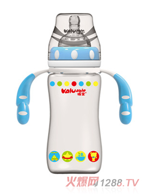 哺寶PP奶瓶寬口徑弧形奶瓶