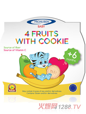 寶露芬四種水果混合果泥