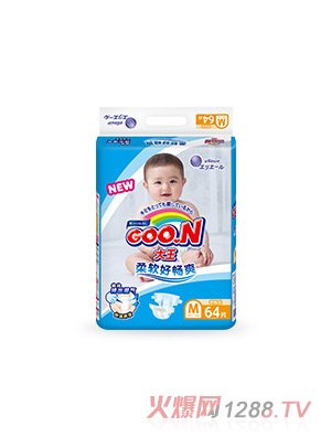 大王維E系列環(huán)貼式紙尿褲M(mǎn)64