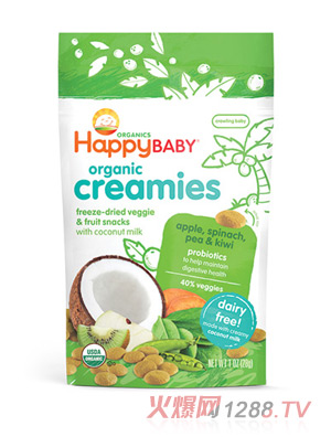 禧貝獼猴桃蘋(píng)果椰奶溶溶豆