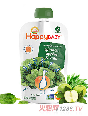 禧貝菠菜蘋(píng)果羽衣甘藍(lán)泥