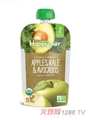 禧貝牛油果蘋(píng)果羽衣甘藍(lán)泥