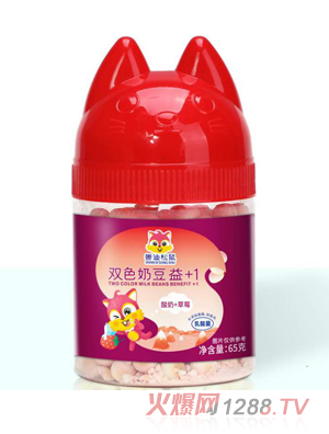 善迪松鼠雙色奶豆益+1（酸奶+草莓）
