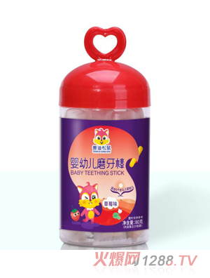 善迪松鼠嬰幼兒磨牙棒-草莓味