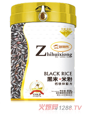 智慧熊黑米米粉 鈣鐵鋅配方 聽裝