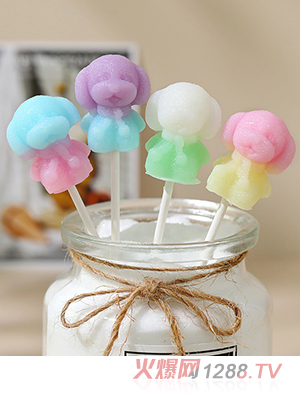 米唐たき動物派對棒棒糖-小狗馬卡龍