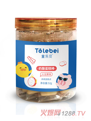 童樂貝奶酪蛋糕棒火龍果檸檬酸奶香橙胡蘿卜混合口味糕點