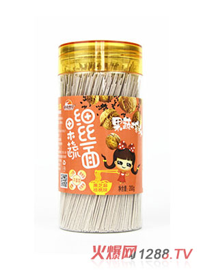 金麥?zhǔn)兰压呒毥z面-黑芝麻核桃味菠菜味胡蘿卜味多種口味兒童面條