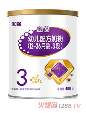 圣元優(yōu)強(qiáng)蜜蓓幼兒配方奶粉（12-36月齡，3段）400g