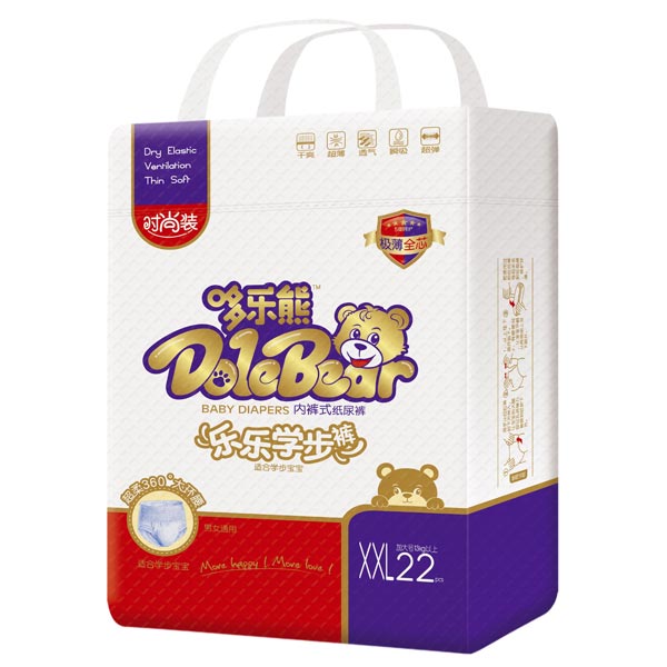 哆樂(lè)熊樂(lè)樂(lè)學(xué)步褲XXL碼22片