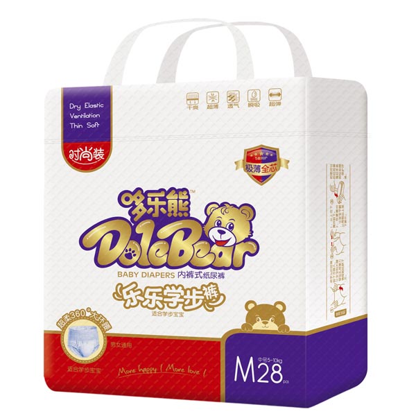 哆樂(lè)熊樂(lè)樂(lè)學(xué)步褲M碼28片