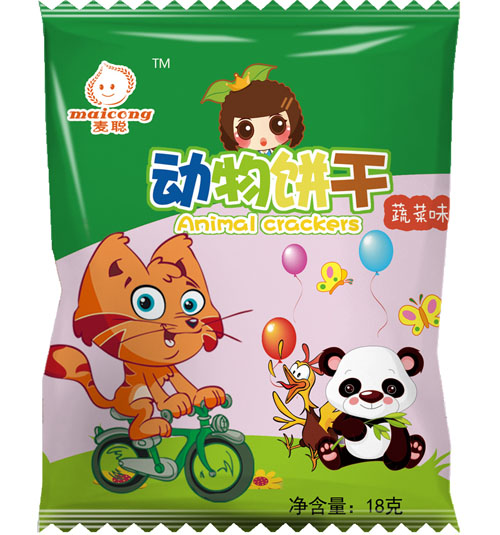 麥聰動(dòng)物餅干蔬菜味